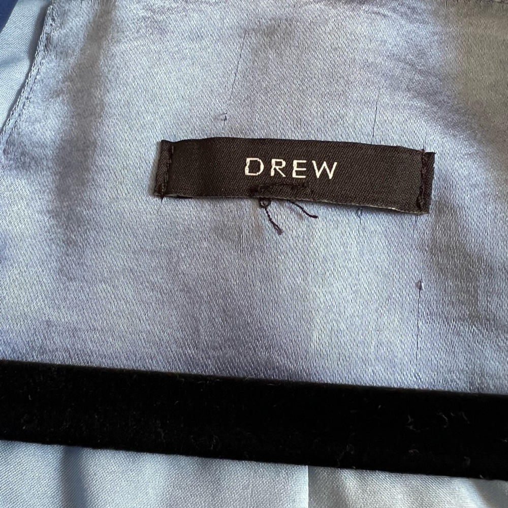 DREW BLUE SATINY BLAZER SIZE XS - Picture 7 of 9